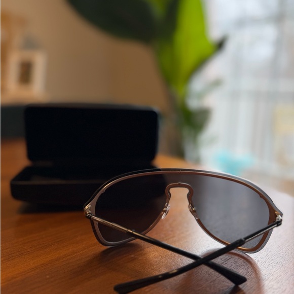 Versace Mask Black Sunglasses